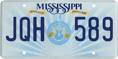 MS license plate JQH589