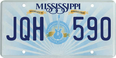 MS license plate JQH590
