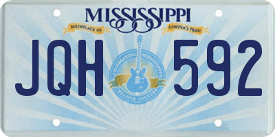 MS license plate JQH592