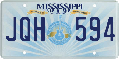 MS license plate JQH594