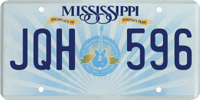 MS license plate JQH596