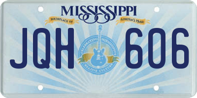 MS license plate JQH606