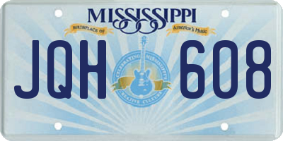 MS license plate JQH608