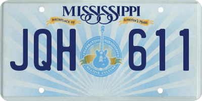 MS license plate JQH611