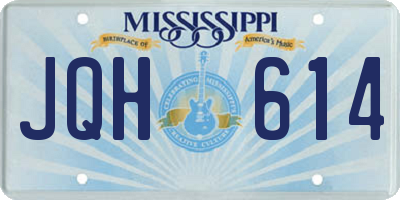 MS license plate JQH614