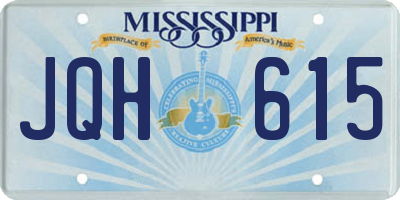 MS license plate JQH615