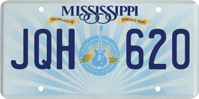 MS license plate JQH620