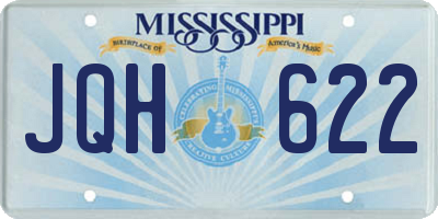MS license plate JQH622