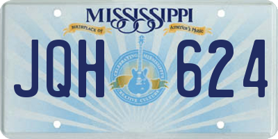 MS license plate JQH624
