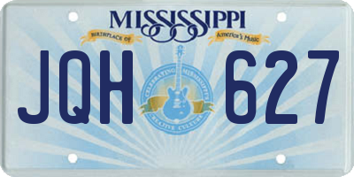 MS license plate JQH627