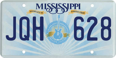 MS license plate JQH628