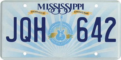 MS license plate JQH642