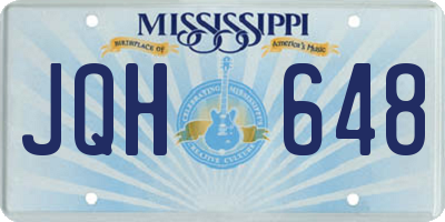 MS license plate JQH648