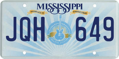 MS license plate JQH649