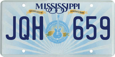 MS license plate JQH659