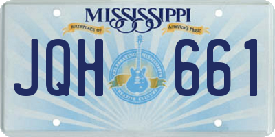 MS license plate JQH661