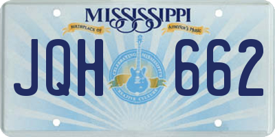 MS license plate JQH662