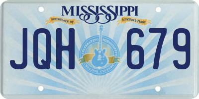 MS license plate JQH679