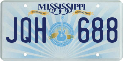 MS license plate JQH688