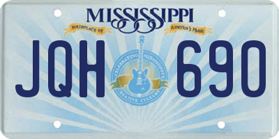 MS license plate JQH690