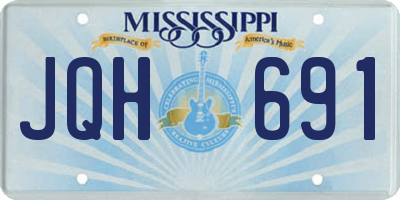 MS license plate JQH691