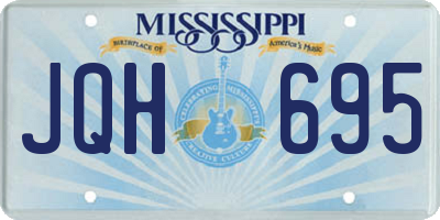 MS license plate JQH695
