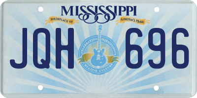 MS license plate JQH696
