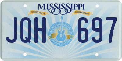 MS license plate JQH697