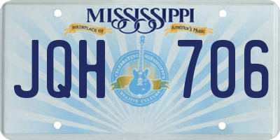 MS license plate JQH706