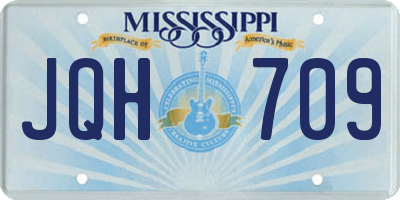 MS license plate JQH709