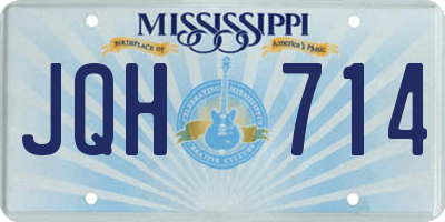 MS license plate JQH714