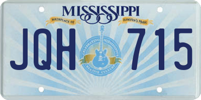 MS license plate JQH715