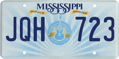 MS license plate JQH723