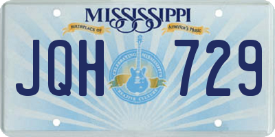 MS license plate JQH729