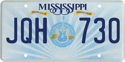 MS license plate JQH730