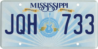 MS license plate JQH733