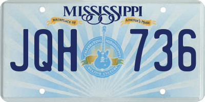 MS license plate JQH736
