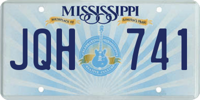 MS license plate JQH741