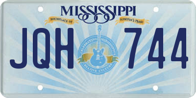 MS license plate JQH744