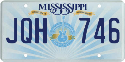 MS license plate JQH746