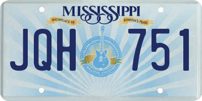 MS license plate JQH751