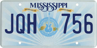 MS license plate JQH756