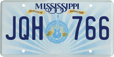MS license plate JQH766