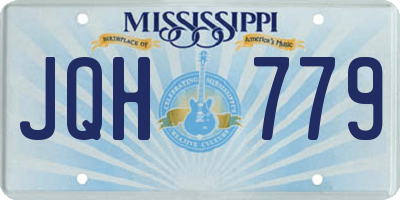 MS license plate JQH779