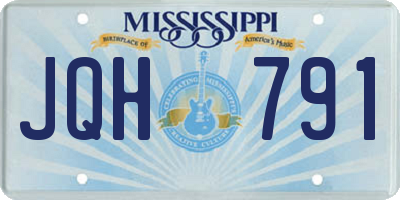 MS license plate JQH791