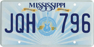 MS license plate JQH796