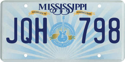 MS license plate JQH798