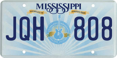 MS license plate JQH808