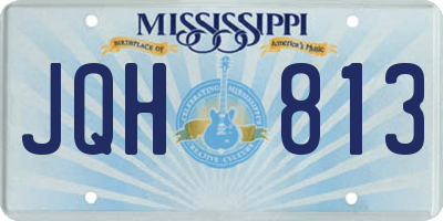 MS license plate JQH813