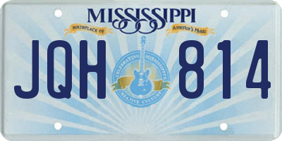 MS license plate JQH814